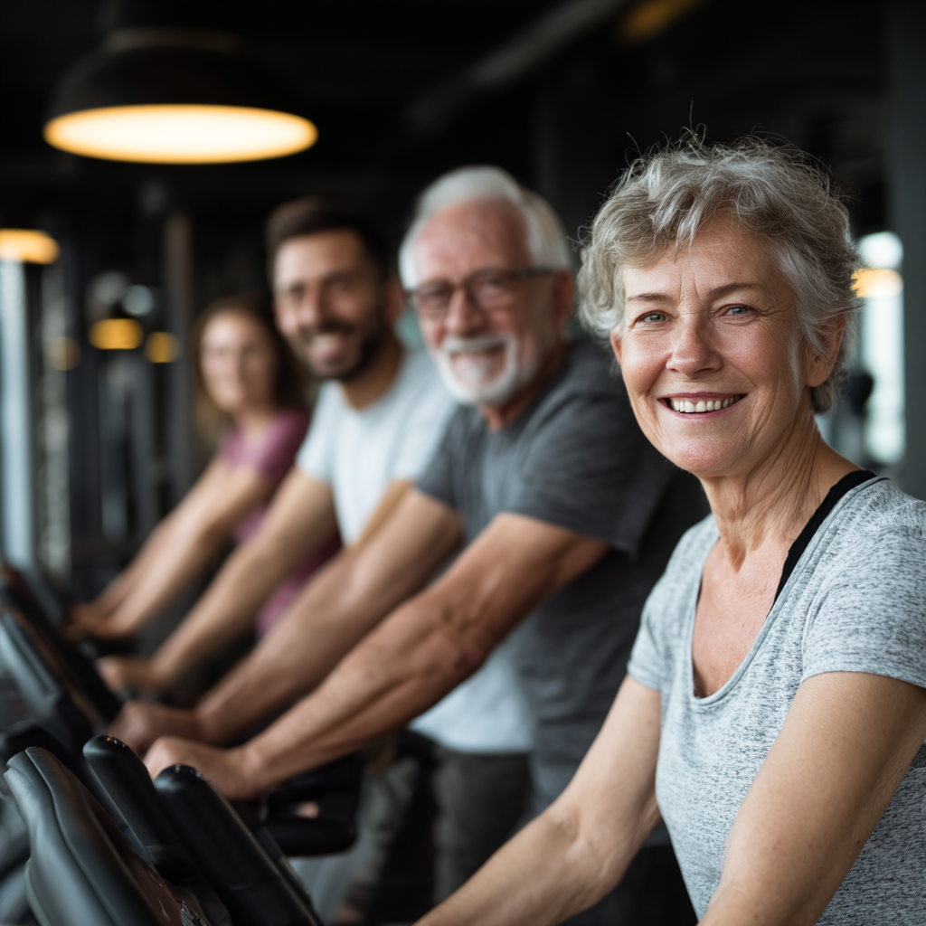 Magyar irodai dolgozók csoportja aktív szünetben, mosolygós felnőttek közös mozgást végeznek munkahelyükön